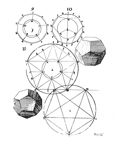 kontrukcia Dvanasscenu 
zos GEOMETRII Augustina Hirschvogela, 1543