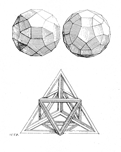 uvitaci list GEOMETRII Augustina Hirschvogela, 1543