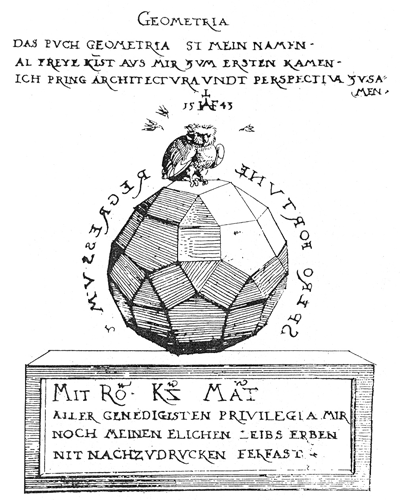 vstupny list GEOMETRII Augustina Hirschvogela, 1543